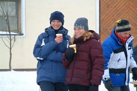 Der Glühwein hilft bei den niedrigen Temperaturen!