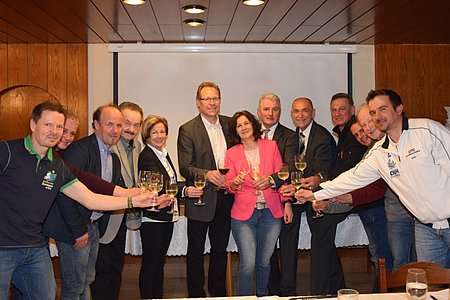 Martin Hofbauer, Reinhard Müllner, Ehrenobmann Mag. Stamatios Dourakas, Johann Bauer, Silvia Atteneder,  Landesobmannstv. Union Werner Siegl, Obfrau Manuela Haider, Bgm. Johann Hölzl, Vbgm. Josef Schaden, Hermann Trappl, Alexander Dorn, Ehrenobmann Willibald Pöll, Christian Schiller;