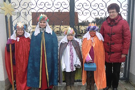 Gruppe Sallingstadt II: Marie Scheidl, Jessica Fitzinger, Julia und Lena Poppinger und Begleitperson Gabriele Koller