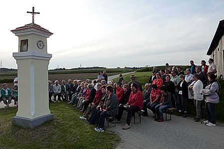 Marterl in Oberstrahlbach Richtung Rieggers