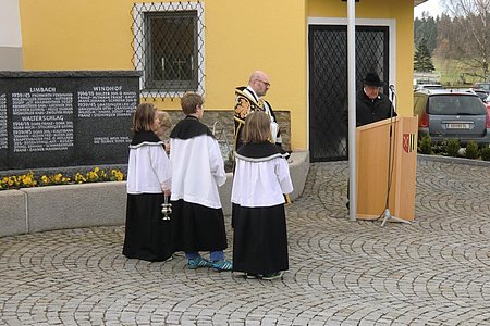 Der Obmannes des Kameradschaftsbundes Gerhard Dorn sprach über die Krisenherde und Kriegsgebiete von heute.