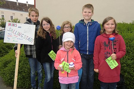 Die Teilnehmerinnen und Teilnehmer der Pfarre Sallingstadt: Paul Scheidl, Marie Scheidl, Julia Poppinger, Inge Grassinger, Oliver Wagner und Hannah Grassinger