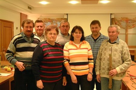 Johann Müllner, Franz Pruckner, Hedwig Hölzl, Josef Tauber, Elisabeth Koppensteiner, Kursleiter Franz Koppensteiner, Alois Müllner