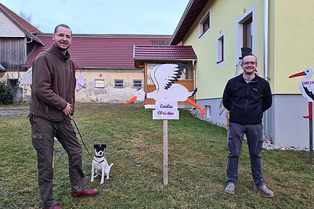 Obmann Markus Rabl und Georg Höllrigl