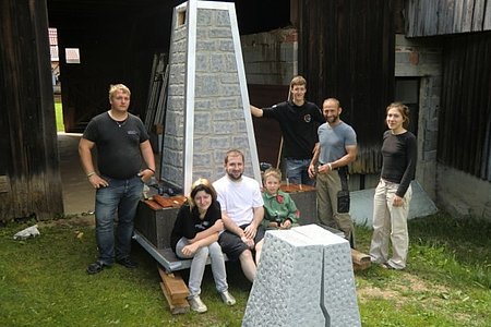 ... und abschließend die Helfer, die zum Gelingen beigetragen haben:Hannes Danzinger, Jennifer Witura, Harald Gretz, Paul Scheidl, Harald Krapfenbauer, Projektleiter Walter Gretz und Verena Gretz