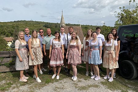 Theresa Mörzinger, Maximilian Maierhofer, Katharina Kalch, Jochen Bauer, Tobias Krenn, Ina Böhm, Thomas Kurz, Lukas Schaden, Stefanie Schaden, Cornelia Haider, Petra Müllner, Julian Ertl, Tanja Müllner, Elena Jeschko (v.l.)