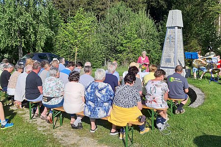 Insgesamt kamen 46 Personen, um die Maiandacht mitzufeiern.