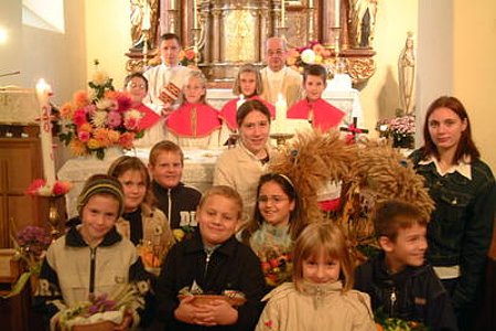 Erinnerungsbild an das Erntedankfest 2004