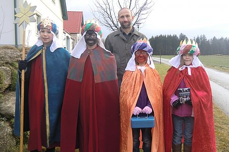 Gruppe Walterschlag-Windhof: Paul Scheidl, Jessica Fitzinger, Marie Scheidl, Lena Poppinger und Begleitperson Walter Gretz