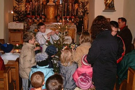 der in unserer Pfarre äußerst beliebte Diakon hier bei der Kindermette