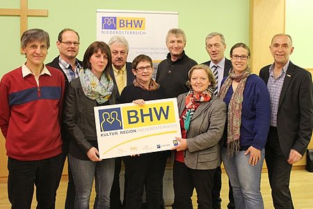 Teilnehmer aus dem Bezirk Zwettl: Betreuer Heinz Spindler, Werner Traxler-Weidenauer, Martina Lamberg, Vbgm. Leopold Aschauer, Anna Donninger, Geschäftsführer Hans Rupp, Abg. z. NR Bgm. Angela Fichtinger, Martin Lammerhuber, Christina Stieger und Vorsitzender Hauptregion Waldviertel Vbgm. Josef Schaden