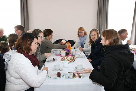 Natürlich war auch der Chor auf eine kleine Jause eingeladen.