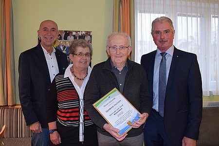 Josef Schaden, Gertrude und Josef Weitzenböck, Bürgermeister Johann Hölzl