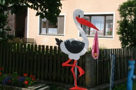 der Storch ist im Hause Haider gelandet