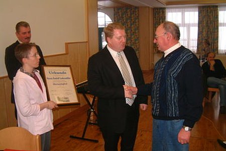 Rudolf Ledermüller wurde ebenfalls zum Ehrenmitglied ernannt