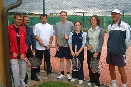 Walter Hipp, Sektionsleiter Hermann Klein, Josef Kalch, Karl Poppinger, Marina Breiteneder, Daniela Hipp und Trainer Pawel Svoboda