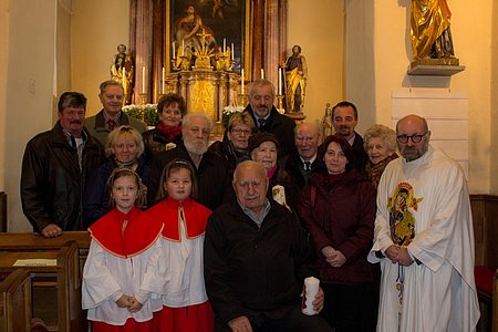 Die Jubilare (nicht am Foto: Fam. Tröthahn und Agnes Hipp)