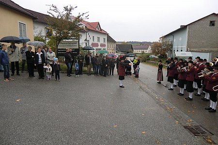 Musikalische Begrüßung durch den Musikverein Schweiggers