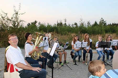 Musikalische Begleitung durch ein Blechbläser-Ensemble