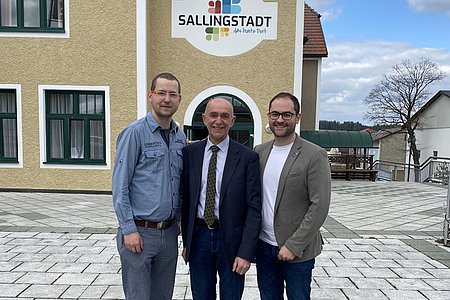 Unsere Gemeinderäte: Markus Rabl, Josef Schaden und Christopher Edelmaier (v. l.)