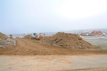 optimales Wetter bei den Wegebaumaßnahmen