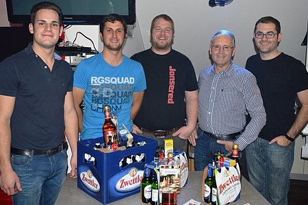 Obmann Mathias Hipp, Christian Kalch (1. Platz), Johannes Danzinger (2. Platz), Manfred Ruß (3. Platz), Waldviertel Obmann Christopher Edelmaier