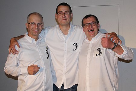 Franz Anderl, Markus Rabl und Hermann Bachtrog