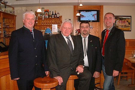 Martin Wally, Karl Poppinger, Franz Karlinger und Josef Schaden v.l.