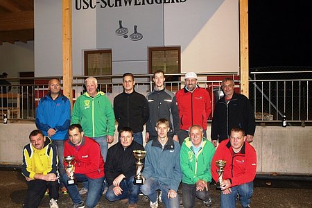 Die Stockerlplätze beim Juxturnier