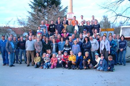 Alle stellten sich einem Gruppenfoto