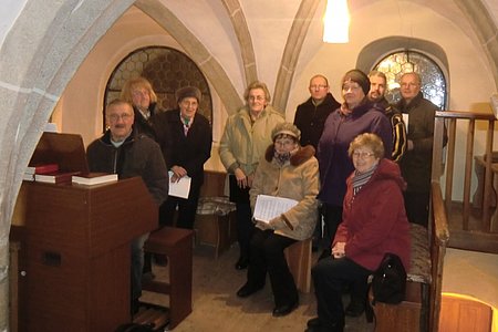 Die musikalische Gestaltung der Christmette erfolgte vom "Sallingstädter Kirchenchor".