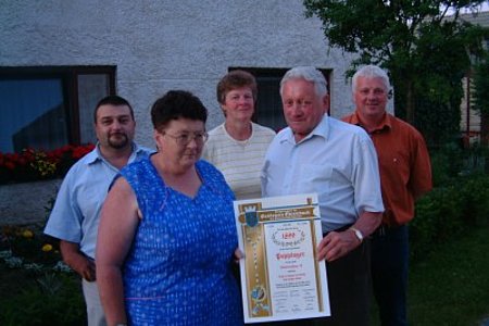 Karlinger Franz, Poppinger Waltraud, Kaufmann Aloisia, Poppinger Karl, Wally Martin