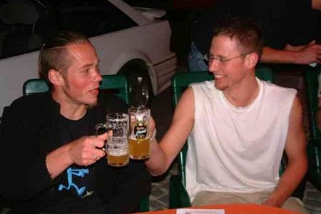 Franz und Christian genossen das Zwettler Zwicklbier